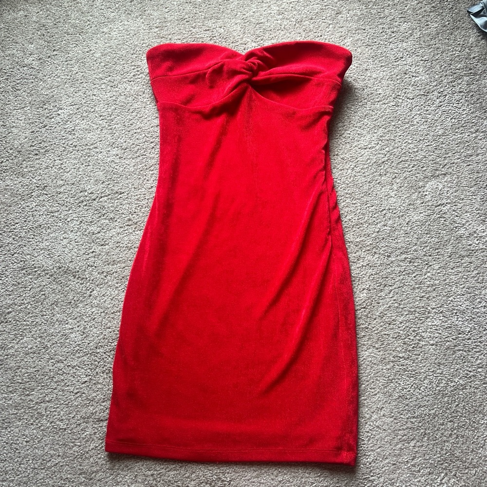 Princess Polly Red Strapless Bodycon Dress